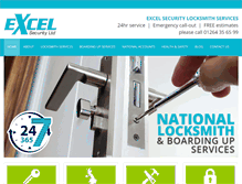 Tablet Screenshot of excelsecurity.net